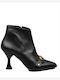 Leather Women's Ankle Boots Black
