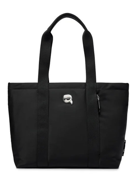 Karl Lagerfeld Ikonik Damen Tasche Schulter Schwarz