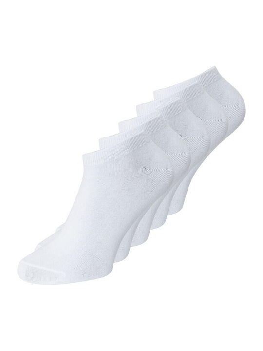 Jack & Jones Kids' Ankle Socks White 5 Pairs