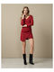 Passager Mini Dress Wrap Red