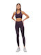 Minerva Plain Bounce Women's Training Legging Eggplant