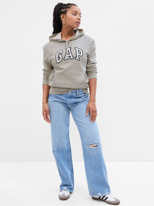 GAP Дълга Дамски Суитшърт Худи light heather gray