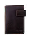 Luxus Lx Men's Leather Card Wallet Brown