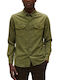Langärmlig Hemd Khaki