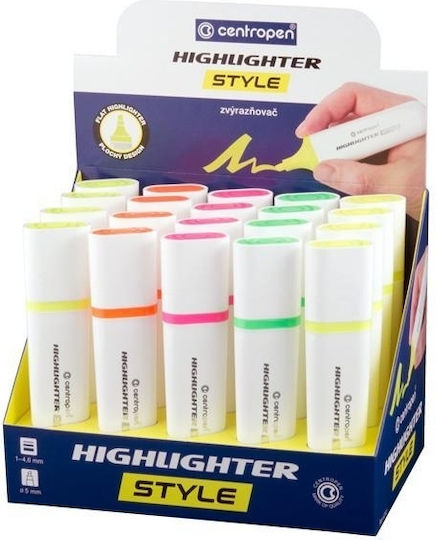 Centropen Μαρκαδόροι Υπογράμμισης Fluo (no color mentioned) Σετ 20 χρώματα