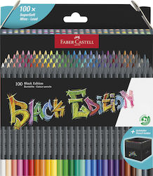 Faber-Castell Edition Schwarze Buntstifte Set 100 Stück