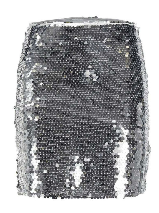 Jack & Jones Pencil Mini Skirt Silver