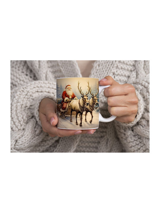 Christmas Mug Ceramic White 1pcs