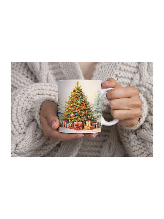 Christmas Mug Ceramic White 1pcs