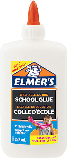 Elmer's Течен Лепило School Glue Голям Размер 225мл Бял