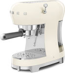 Smeg Automatic Espresso Machine 1350W Pressure 15bar Cream