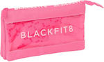 Blackfit8 Fabric Pink Pencil Case Glow Up with 1 Compartment