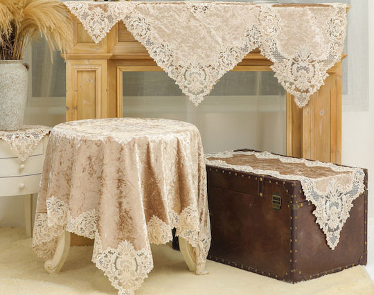 Liolios Home În Carouri Pls-tb031 Coffee 128x128cm
