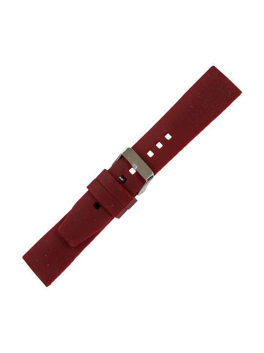 Tzevelion Curea de cauciuc Burgundy 22mm