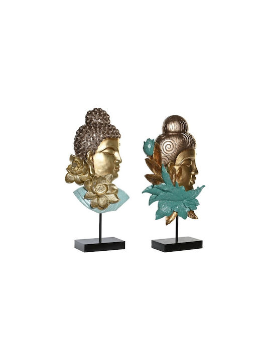 DKD Home Decor Decorativ Buddha din Metal S3043280 22x8x42.5cm 1buc