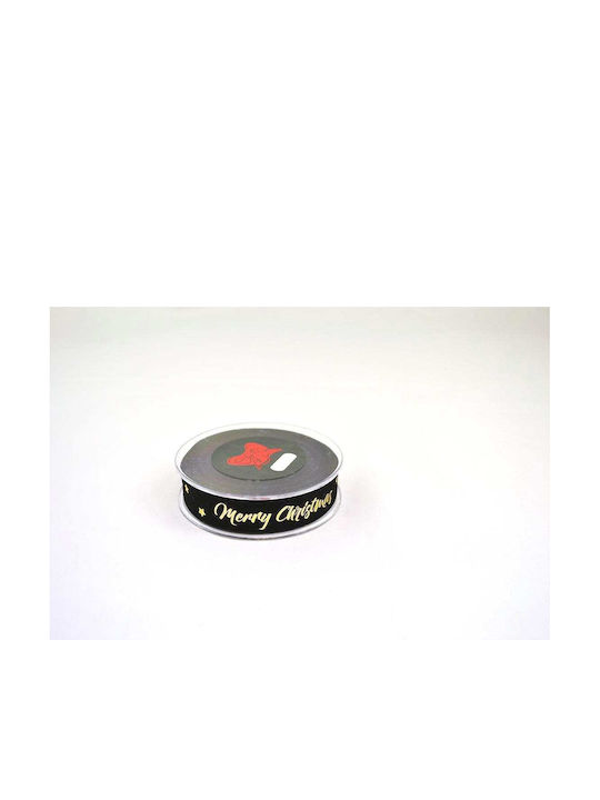 LiebeQueen Weihnachtliche Farbband Stoff Schwarz 900x2.3cm 1Stück