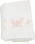 LiebeQueen Christening Oilcloths Set White with Butterfly Theme