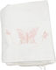 LiebeQueen Christening Oilcloths Set White with Butterfly Theme