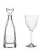 Capolavoro Crystal Wine Decanter with Stopper & Glasses 540ml