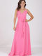 Love Me Apparel Maxi Φόρεμα Ροζ