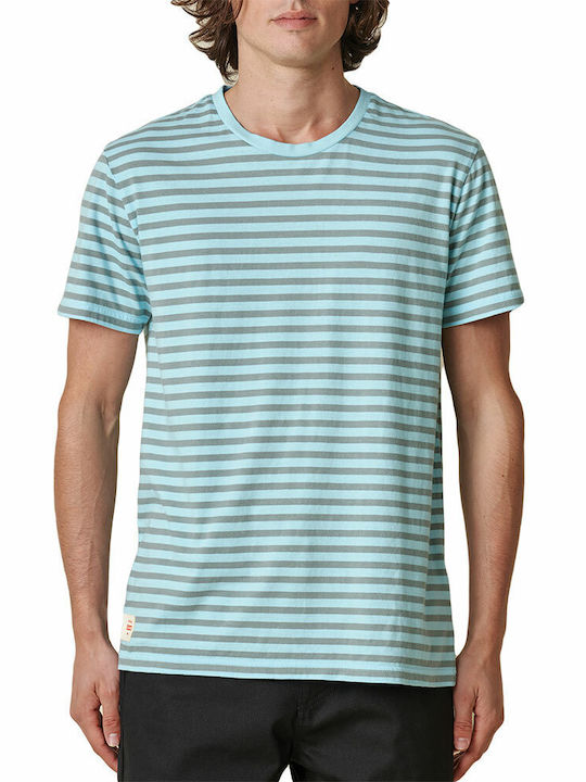 Globe Horizon Striped Tee Marine Men's Short Sleeve T-shirt Turquoise