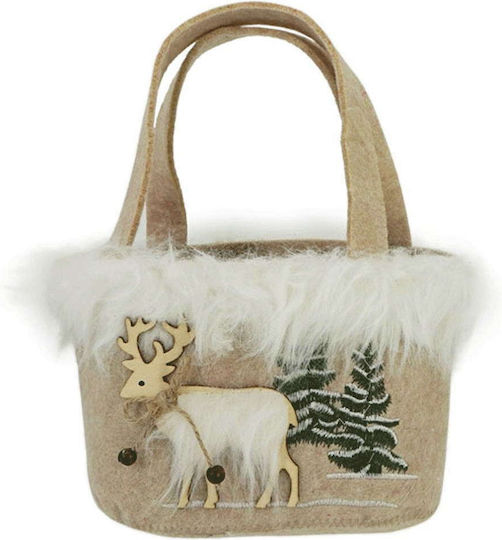 Marhome Christmas Bag for Gift Brown 16x9x26cm. 99-00-19335-1