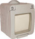 Famatel Electrical Wall Switch One-Way Aller Retour Gray