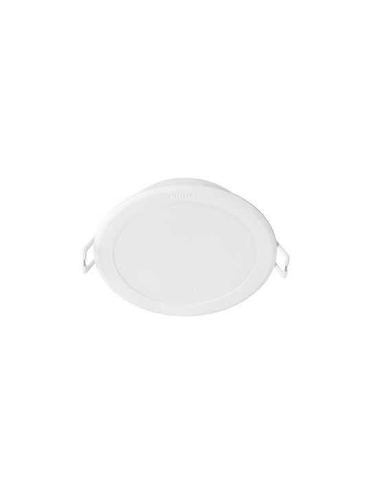 Philips Meson Metallisch Einbau Spot mit integriertem LED und Natürliches Weißes Licht Weiß 9.5x9.5cm. 1Stück