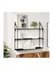 Shelf Wall Black 80x21x78.5cm