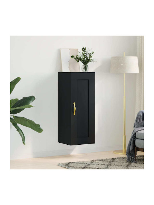 Cabinet Wall Black 34.5x34x90cm