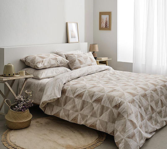 Vesta Home Σετ Παπλωματοθήκη Βαμβακερή Διπλή με 2 Μαξιλαροθήκες 200x240cm Vilma 2