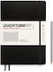 Leuchtturm1917 Notizbuch B5 Quadrat Schwarz
