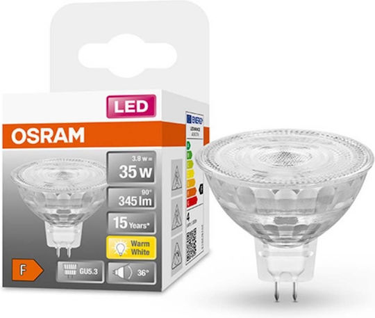Osram LED Bulb 3.8W for Socket GU5.3 and Shape MR16 Warm White 345lm