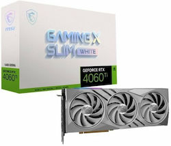 MSI GeForce RTX 4060 Ti 16GB GDDR6 Gaming X Slim White Κάρτα Γραφικών