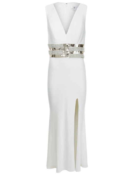 Sommer Maxi Damenkleid für Hochzeit - Taufe in Elfenbein (ivory)