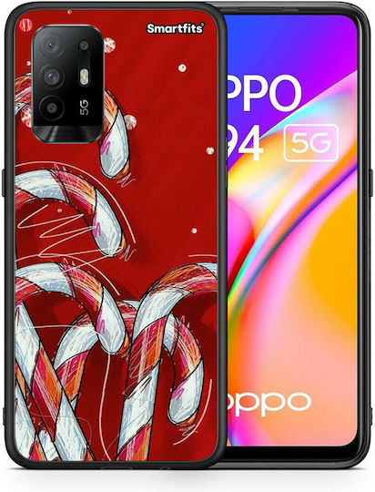 Smartfits Candy Cane Back Cover Πολύχρωμο (Oppo A94)