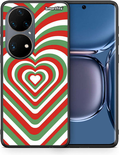 Smartfits Hearts Задна корица Розов (Huawei P50) A00_SM1-HU-P50PR_CHRISTMASHEARTS