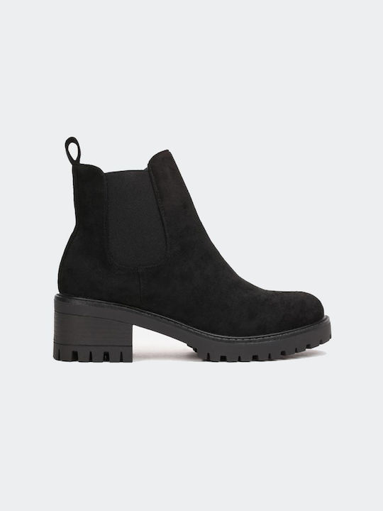 Marquiiz Suede Women's Chelsea Boots Black