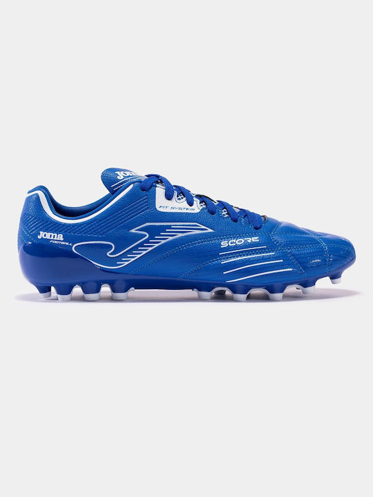 Joma Score 2304 FG Χαμηλά Ποδοσφαιρικά Παπούτσια με Τάπες Μπλε