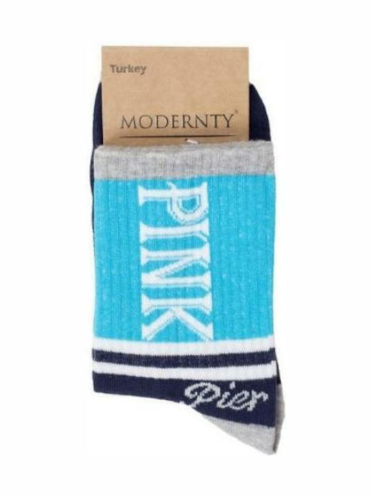 Modernty Дамски Чорапи Pink blue 1Пакет