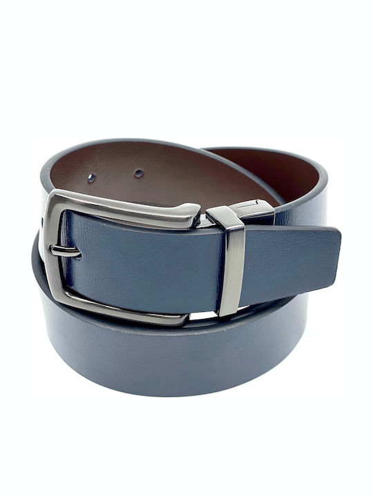 Legend Accessories Men's Belt Double Sided Blue