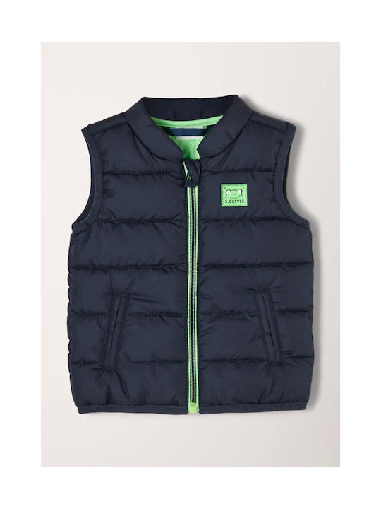 S.Oliver Kids Quilted Jacket Sleeveless Navy Blue