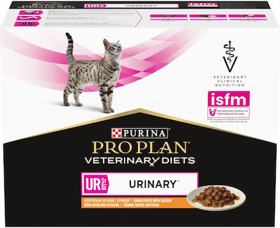 Purina Proplan Veterinary Diets Ur St Ox Υγρή Τροφή για Ενήλικη Γάτα σε Φακελάκι με Κοτόπουλο Διαίτης 85gr