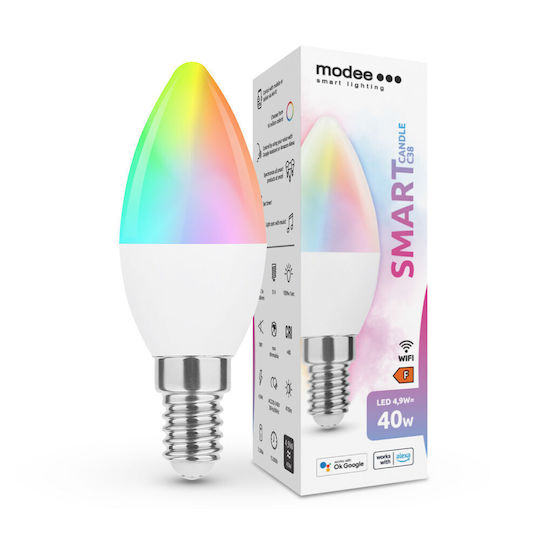 Modee Lighting Smart LED Bulb 4.9W for Socket E14 RGB 470lm