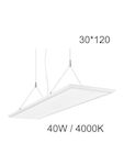 Dali Commercial Linear LED Ceiling Light 40W Natural White L120xD30cm