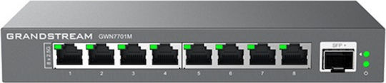 Grandstream GWN7701M Unmanaged L2 Switch με 8 Θύρες Gigabit (1Gbps) Ethernet και 8 SFP Θύρες