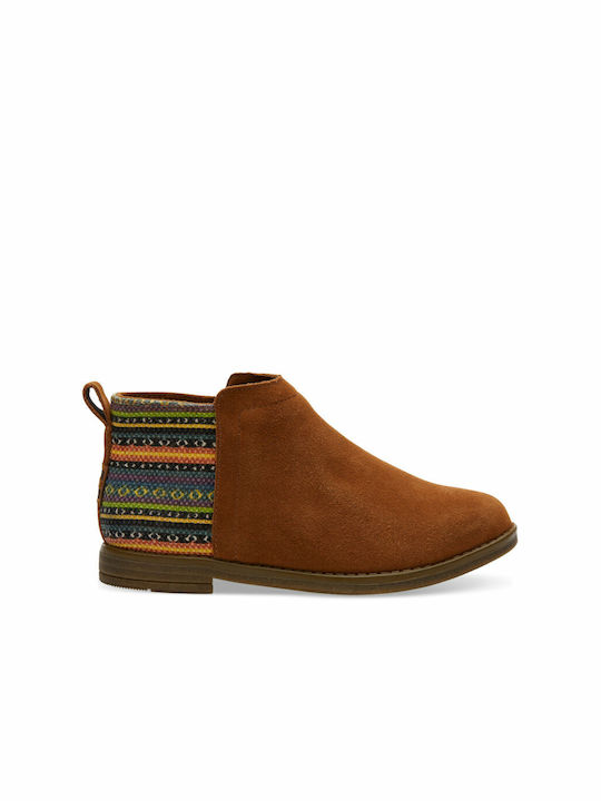 Toms Suede Παιδικά Μποτάκια Καφέ