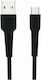 Swissten Regular USB 2.0 spre micro USB Cablu Negru 1m 1buc