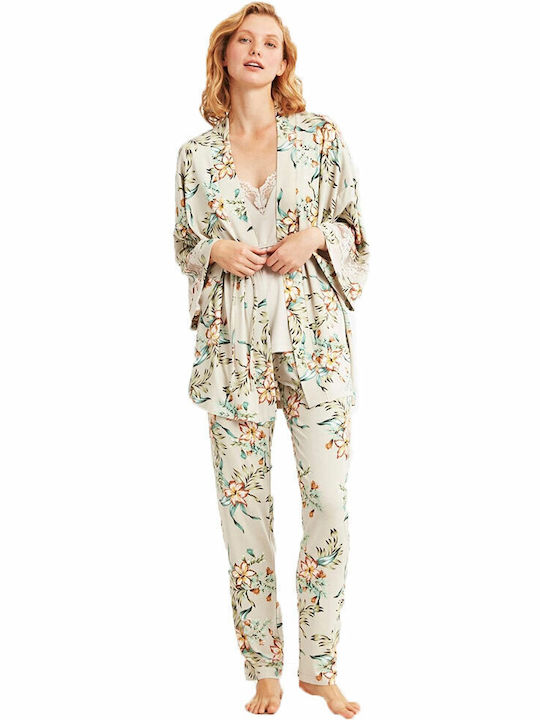 Catherine's Pentru Femei Halat cu Pijamale Floral Catherine S