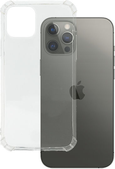 Techwave Antishock Задна корица Силикон 0.5мм Прозрачен (iPhone 12 / 12 Pro)